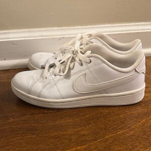 Nike White Low-Top Leather Sneakers